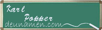 Karl Popper Visitenkarte